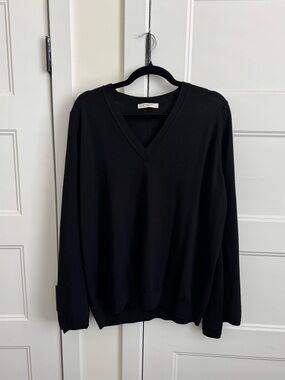 Givenchy V-Neck Sweater w/ Cape Style Slit Sleeves | 100% Wool & Made in Italy